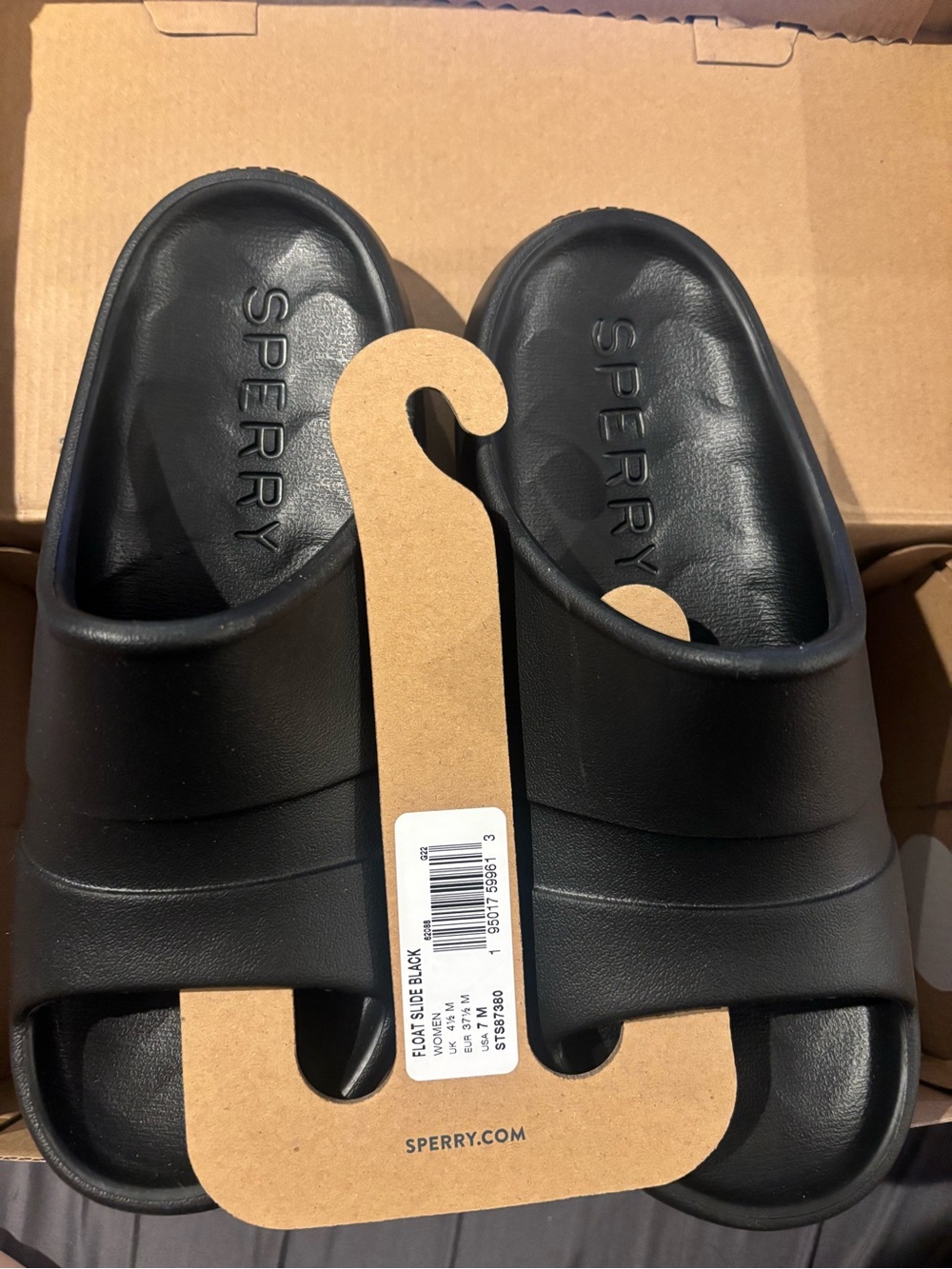 Sperry Black Women’s Slide Sandals